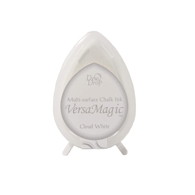 Tinta branca de giz multi-superfície VersaMagic em estojo branco em forma de gota