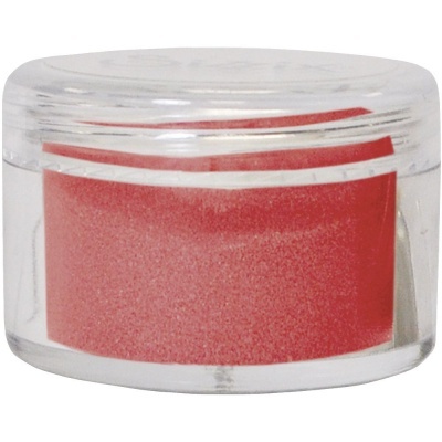 Recipiente transparente com tira vermelha brilhante