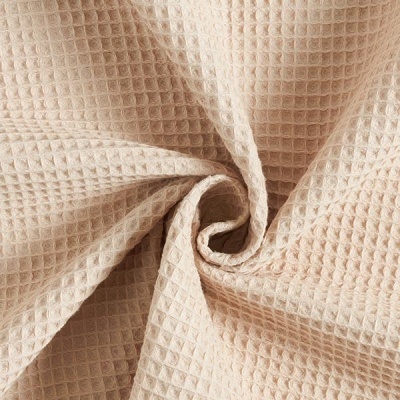 tecido bege com textura waffle