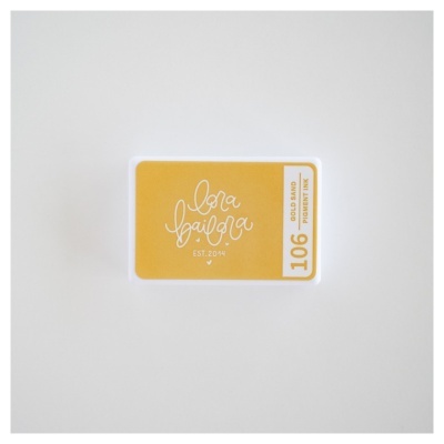 Baralho de cartas Bora Bailar amarelo com texto branco e número 106