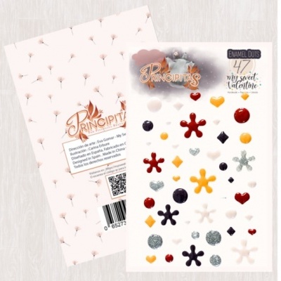 Pacote de autocolantes esmaltados coloridos variados