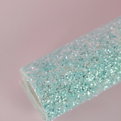Rolo de fita adesiva decorativa com brilho prateado