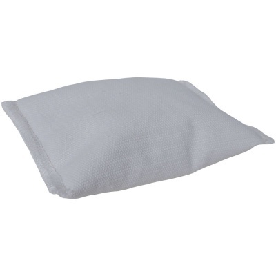 Almofada branca texturizada em fundo branco