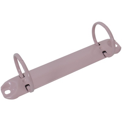 Argolas para fichário cor-de-rosa com duas argolas e base plana