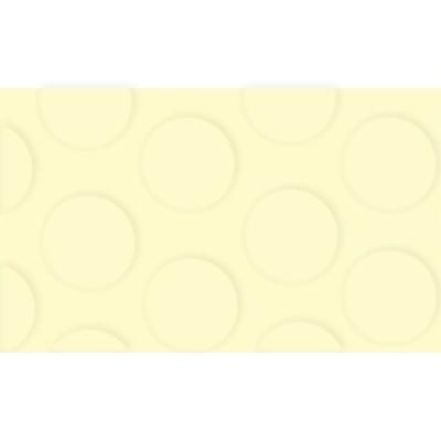 Padrão de círculos em relevo sobre fundo amarelo claro