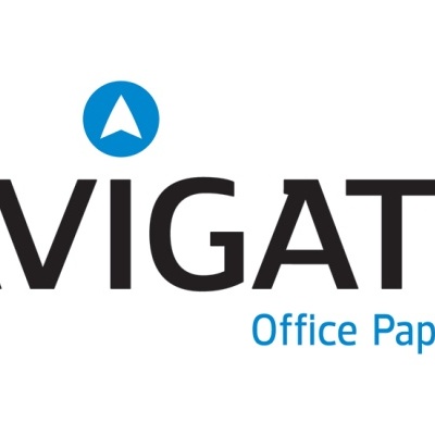 Logótipo da Navigator com texto Office Paper Solutions