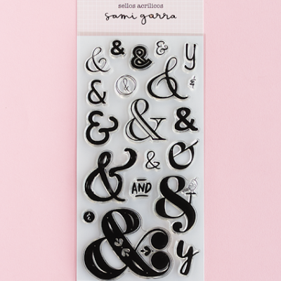 Selos acrílicos vários símbolos & em diferentes estilos, embalagem cor-de-rosa claro