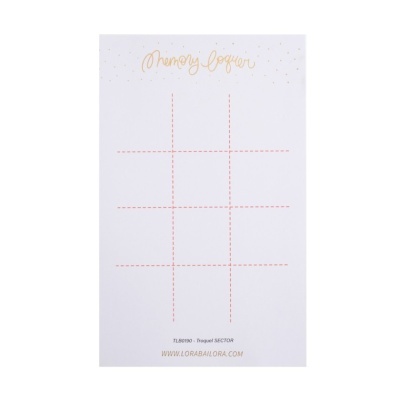 Papel de decoração com grelha pontilhada vermelha e texto dourado e preto