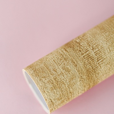 Rolo de papel autocolante amarelo texturado