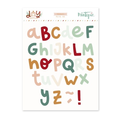 Folha com letras coloridas do alfabeto em diferentes estilos e cores.