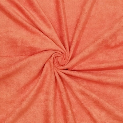 tecido de veludo coral com padrão franzido em espiral