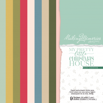 Pacote de papel cardstock colorido texturizado de dupla face para artesanato