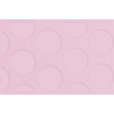 Tapete rosa com padrão circular em relevo
