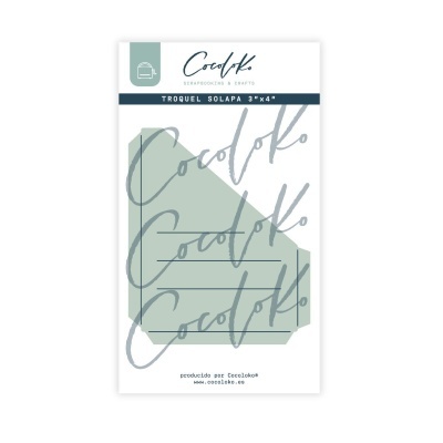 embalagem troquel solapa marca Cocoloko cinza e verde
