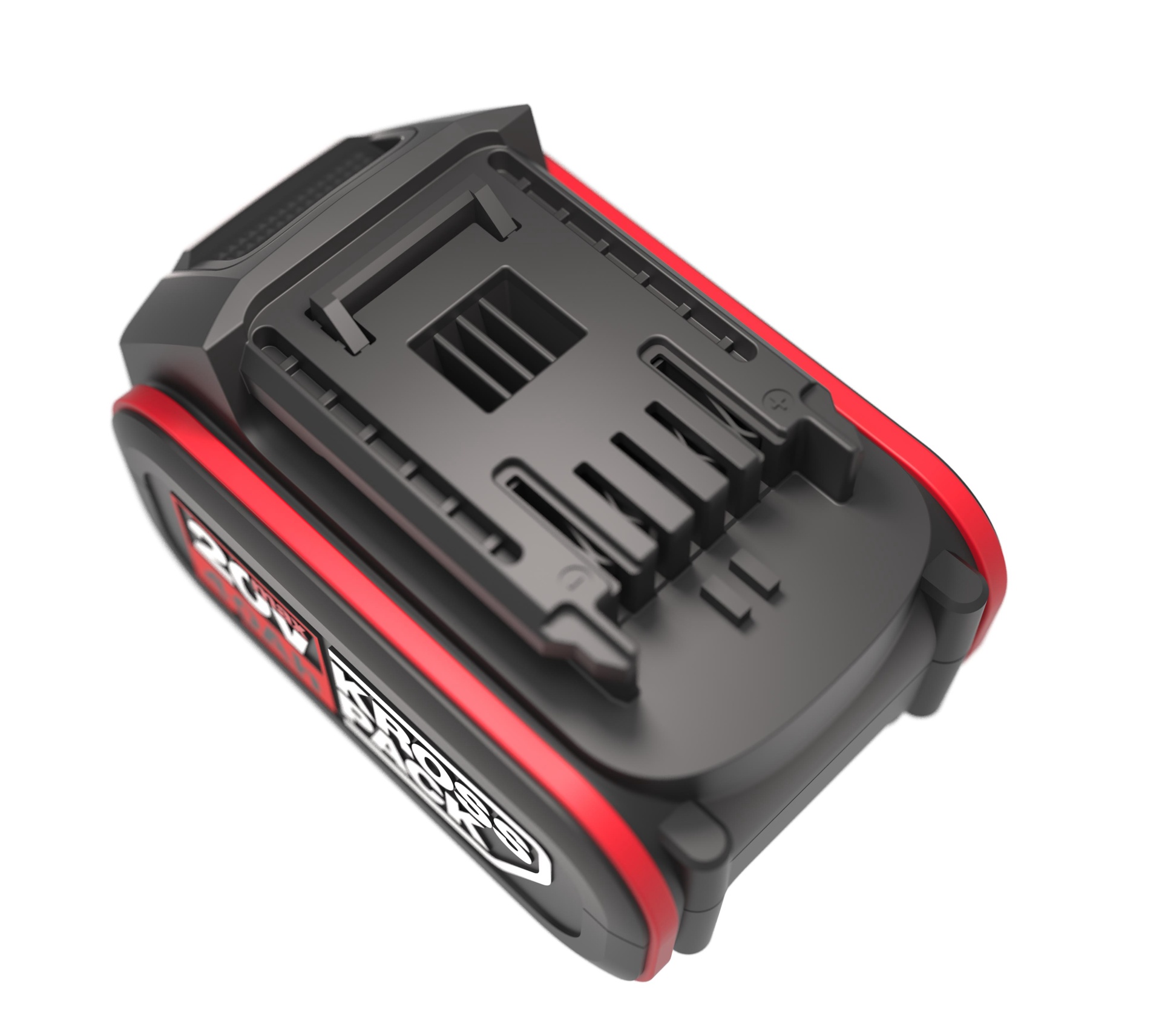 KAB21 - Bateria de Lítio 20V 4.0Ah Kress Bateria recarregável Black+Decker 20V preta e vermelha