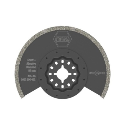 Disco de corte semicircular preto com borda diamantada