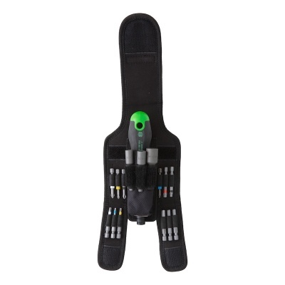 Conjunto de chave de fendas com 24 bits e suporte de tecido preto