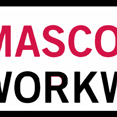 Logótipo MASCOT® WORKWEAR com urso cor-de-rosa