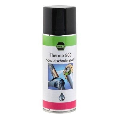 Lata spray lubrificante Thermo 800 Spezialschmierstoff arecal com tampa preta