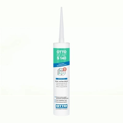 Frasco de selante OTTOL SEAL S 140 em tubo plástico branco com aplicador fino