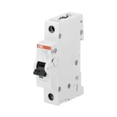 Disjuntor ABB branco com interruptor preto