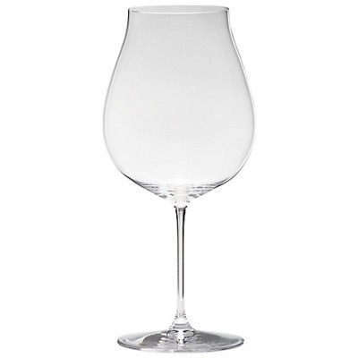 Copo de vinho de vidro transparente com haste longa