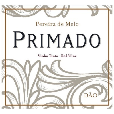 Rótulo de vinho tinto Primado com padrão floral