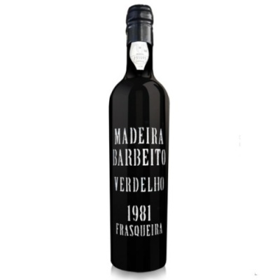 Garrafa de vinho Madeira Barbeito Verdelho 1981 Frasqueira