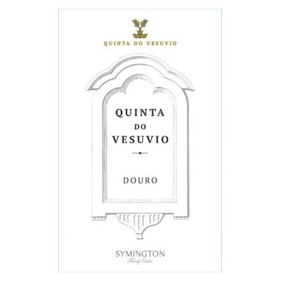 Etiqueta de vinho Quinta do Vesuvio Douro com logo Symington Family Estates