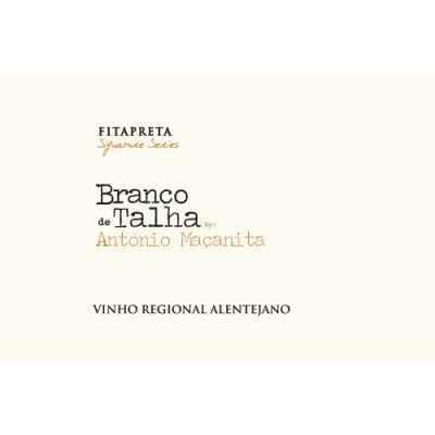 Etiqueta de vinho FITAPRETA Branco de Talha por António Maçanita