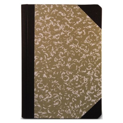 Caderno com capa dura e padrão floral