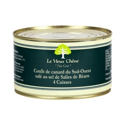 Lata metálica de Confit de canard Le Vieux Chêne