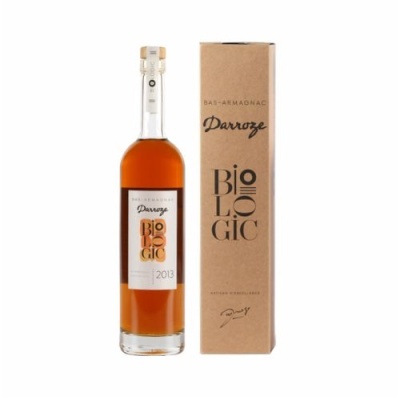 Garrafa de Bas-Armagnac Darroze Biologic 2013 com caixa