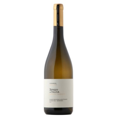 Garrafa de vinho branco FITAPRETA Branco de Talha com rótulo branco