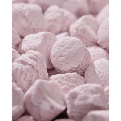 Bolas esponjosas rosa claro agrupadas