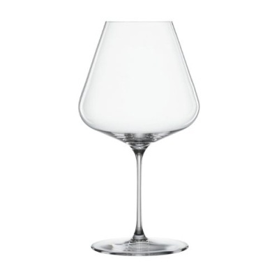 Cálice de vidro transparente para vinho com haste fina