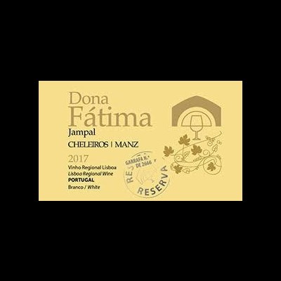 Etiqueta de vinho Dona Fátima Jampal 2017, Branco, Vinho Regional Lisboa
