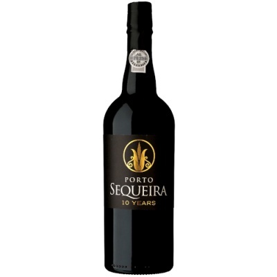 Garrafa de vinho do Porto Sequeira 10 years preta