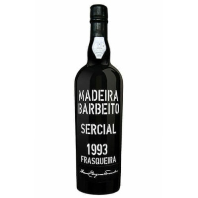 Garrafa de vinho Madeira Barbeito Sercial 1993 Frasqueira em vidro escuro