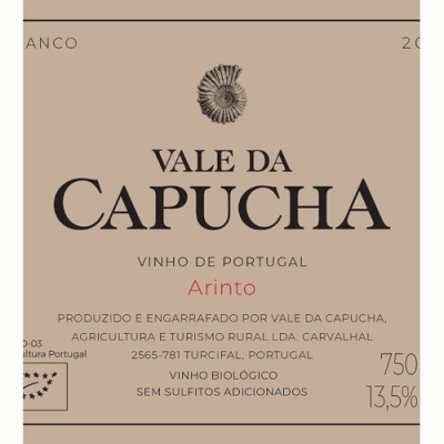 Etiqueta de vinho Vale da Capucha Arinto de Portugal