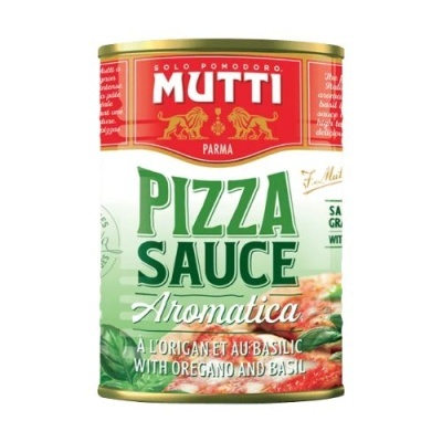 Lata de molho de pizza Mutti com orégano e manjericão