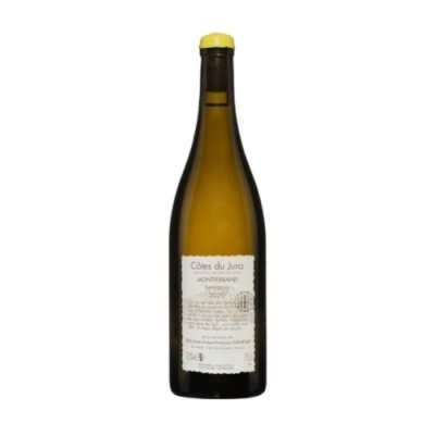Garrafa de vinho Côtes du Jura Montrond 2020 com tampa amarela