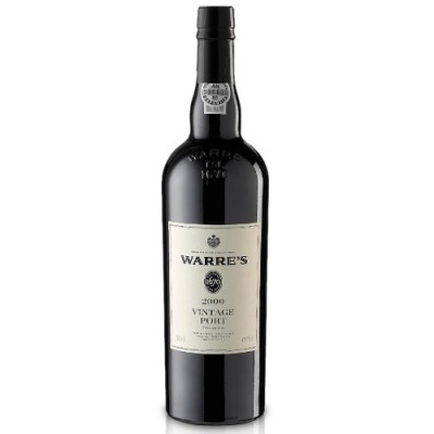 Garrafa de vinho do Porto vintage Warre's 2000