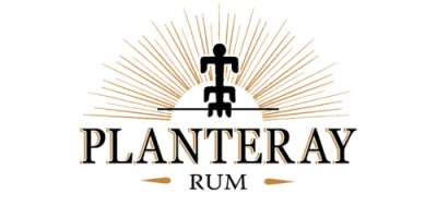 Logotipo PLANTERAY RUM com sol nascente estilizado e símbolo abstrato