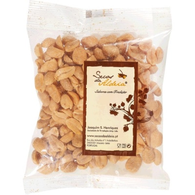 Pacote transparente de amendoins Secos da Aldeia