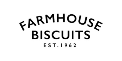 Logótipo FARMHOUSE BISCUITS EST. 1962 em preto sobre fundo branco