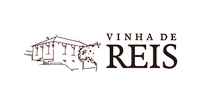 Logótipo com casa desenhada e texto VINHA DE REIS