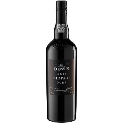 Garrafa preta de Vintage Port Dow's 2011