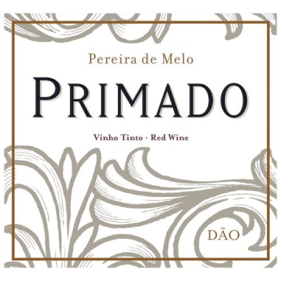 Rótulo de vinho tinto Primado com padrão floral