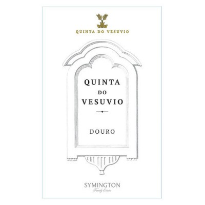 Etiqueta de vinho Quinta do Vesuvio Douro com logo Symington Family Estates